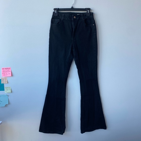 ASOS boot cut high rise black jean - Picture 5 of 7